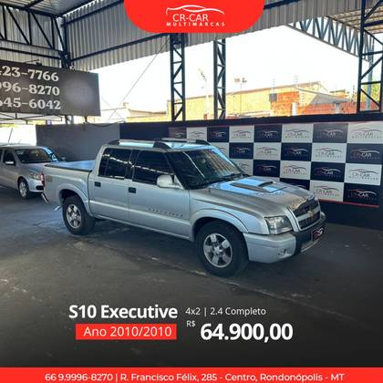 CHEVROLET S10 2.4 MPFI EXECUTIVE 4X2 CD 8V FLEX 4P MANUAL CHEVROLET S10 2.4 MPFI EXECUTIVE 4X2 CD 8V FLEX 4P MANUAL